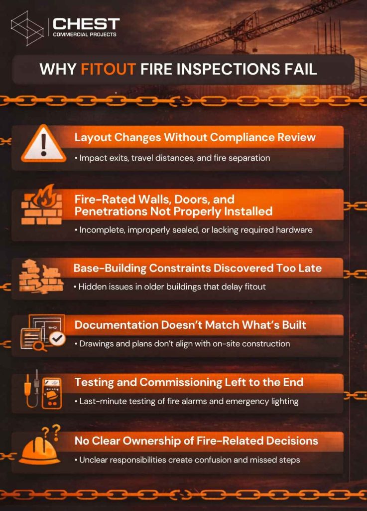 some tips why fitout fire inspections fail